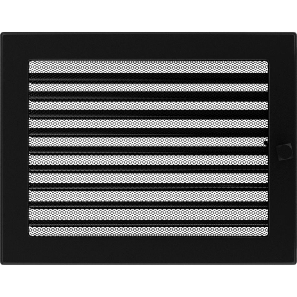 Levně Krbová mřížka 22x30 BASIC černá s žaluzií