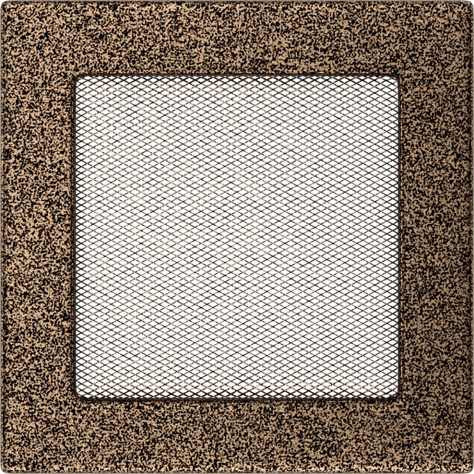 Levně Krbová mřížka 17x17 BASIC staré zlato