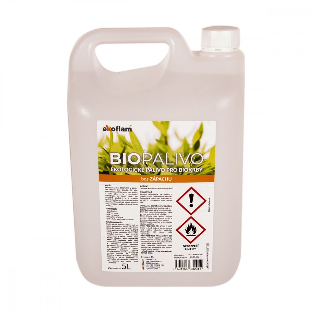 Levně Ekoflam Biolíh - EKO palivo do biokrbu 5L