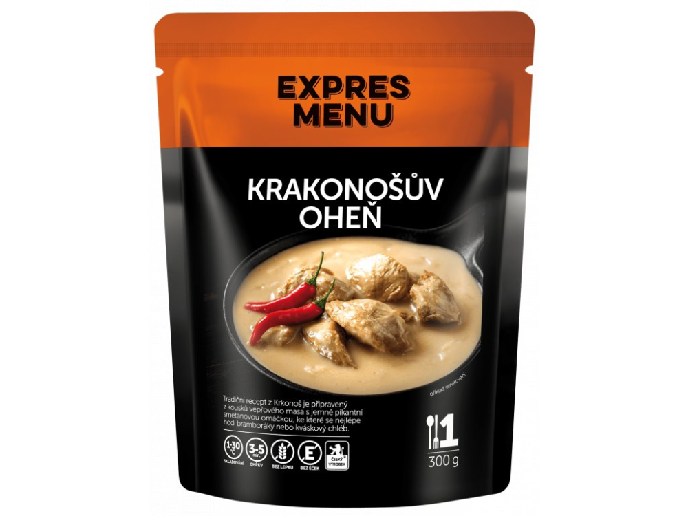 Expres Menu krakonošův oheň 1 porce 300g