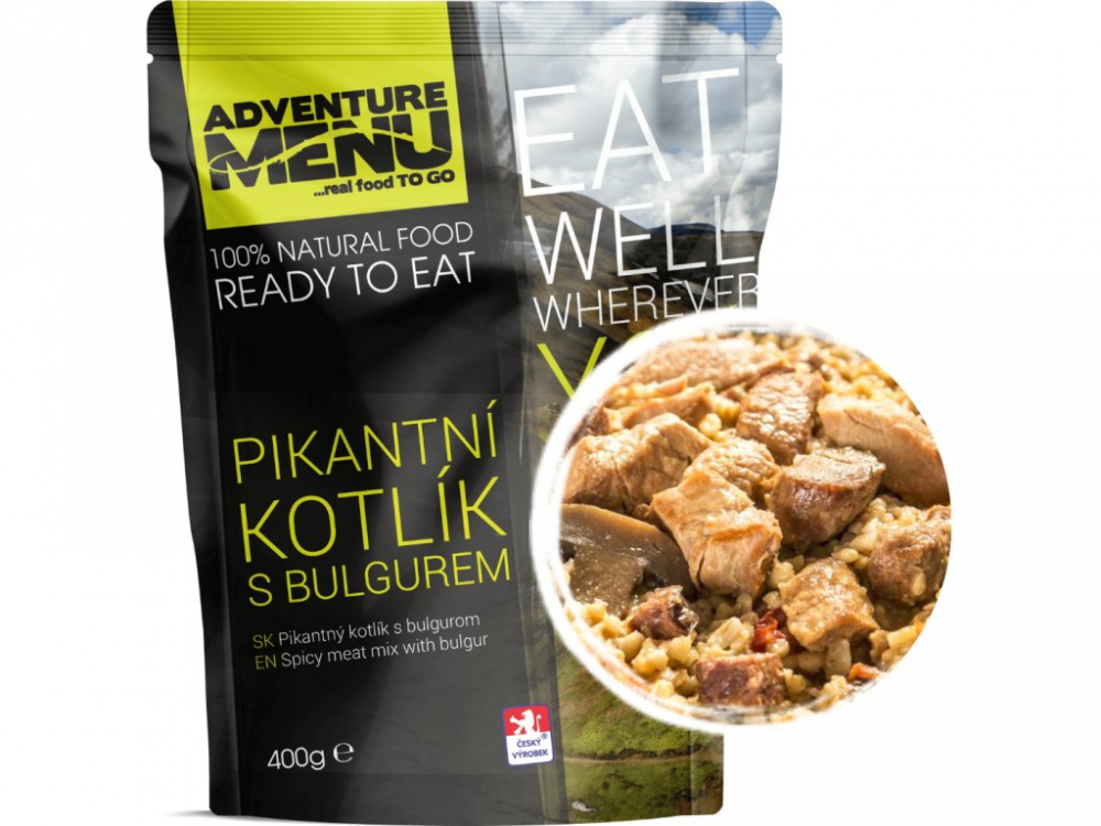 Levně Adventure Menu pikantní kotlík s bulgurem 400g