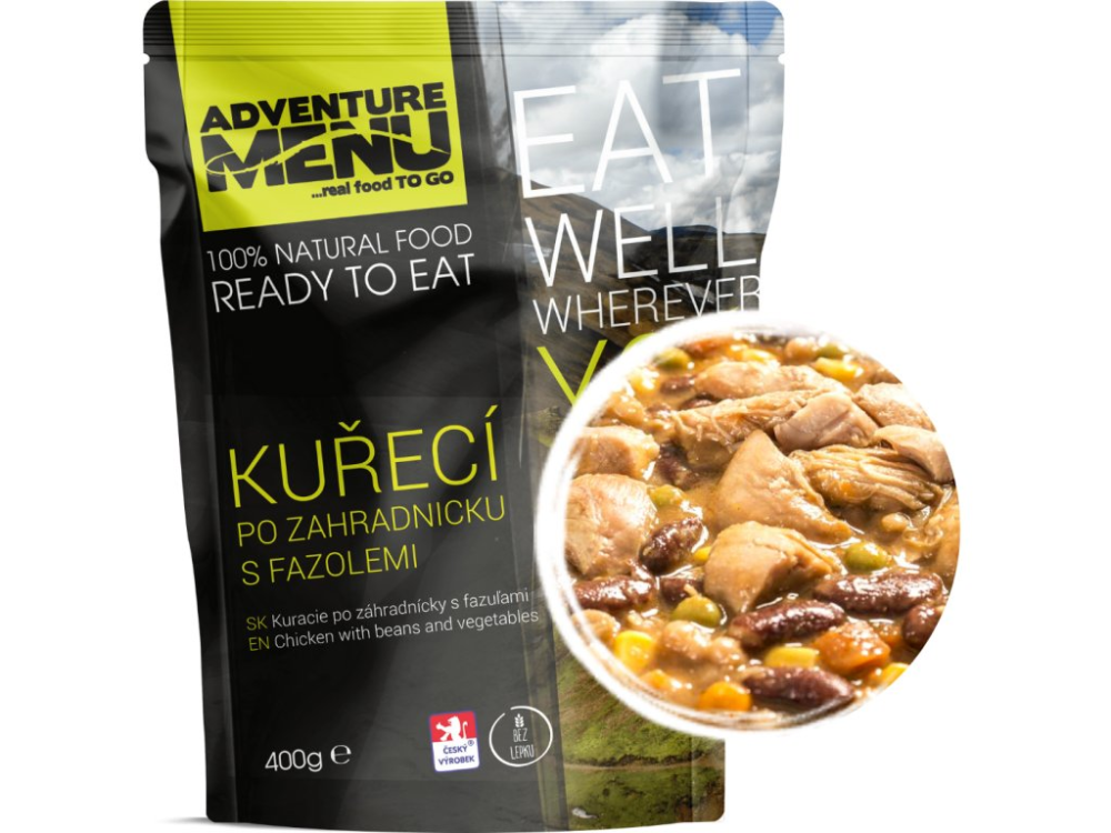 Adventure Menu kuřecí po zahradnicku s fazolemi 400g