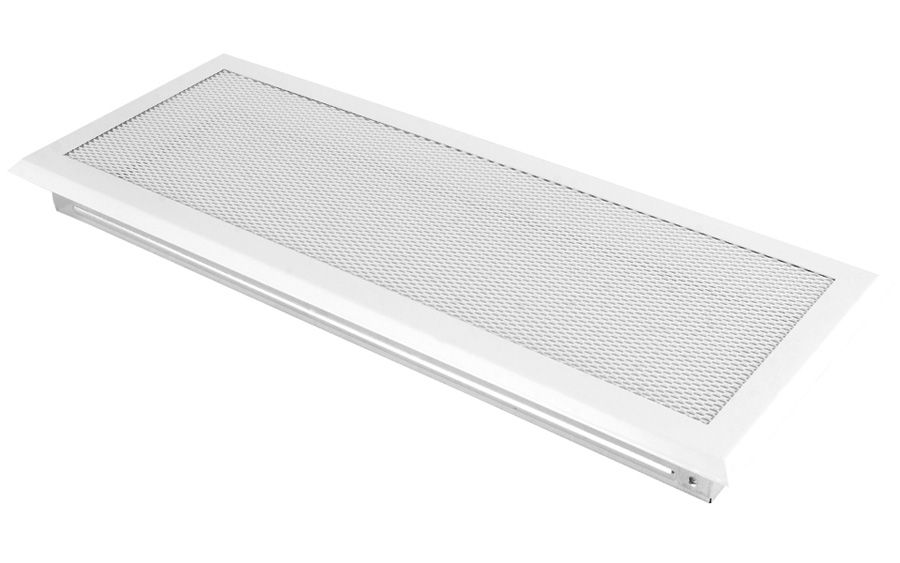 Levně Krbová mřížka 16x45 cm, PREMIUM bílá