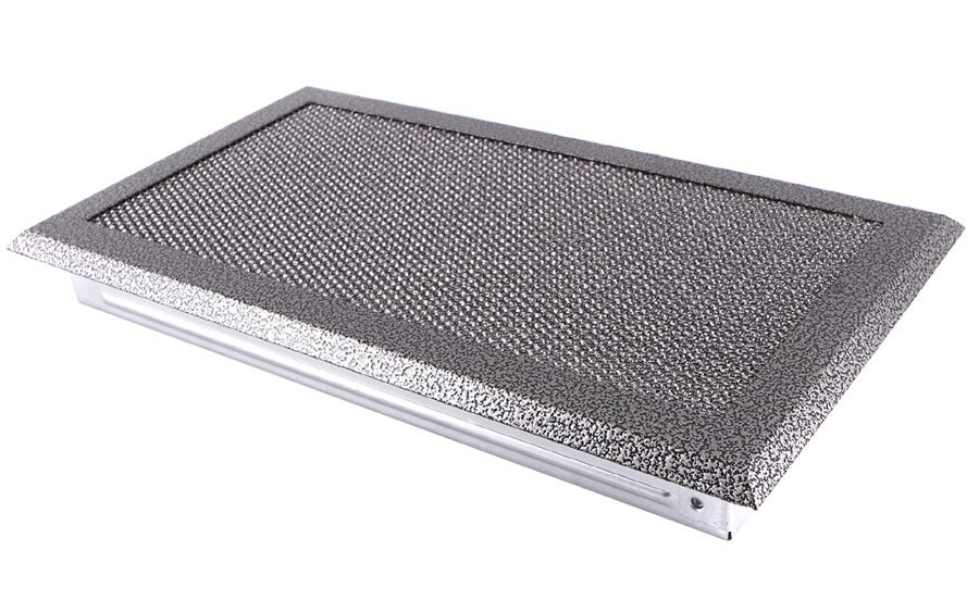 Levně Krbová mřížka 16x32 cm, PREMIUM staré stříbro