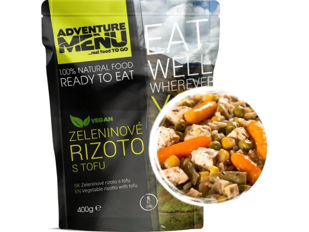 Levně Adventure Menu zeleninové rizoto s tofu 400g