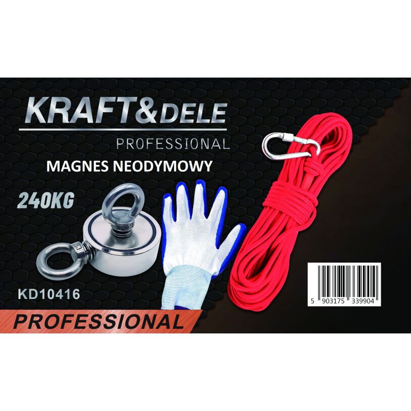 Levně Kraft&Dele KD10416 neodymový magnetický držák 240kg
