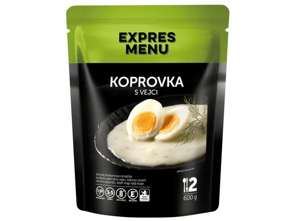 Expres Menu koprovka s vejci 2 porce 600g