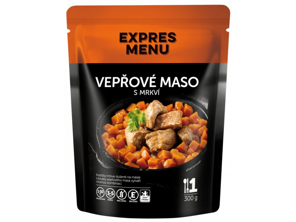 Expres Menu vepřové maso s mrkví 1 porce 300g