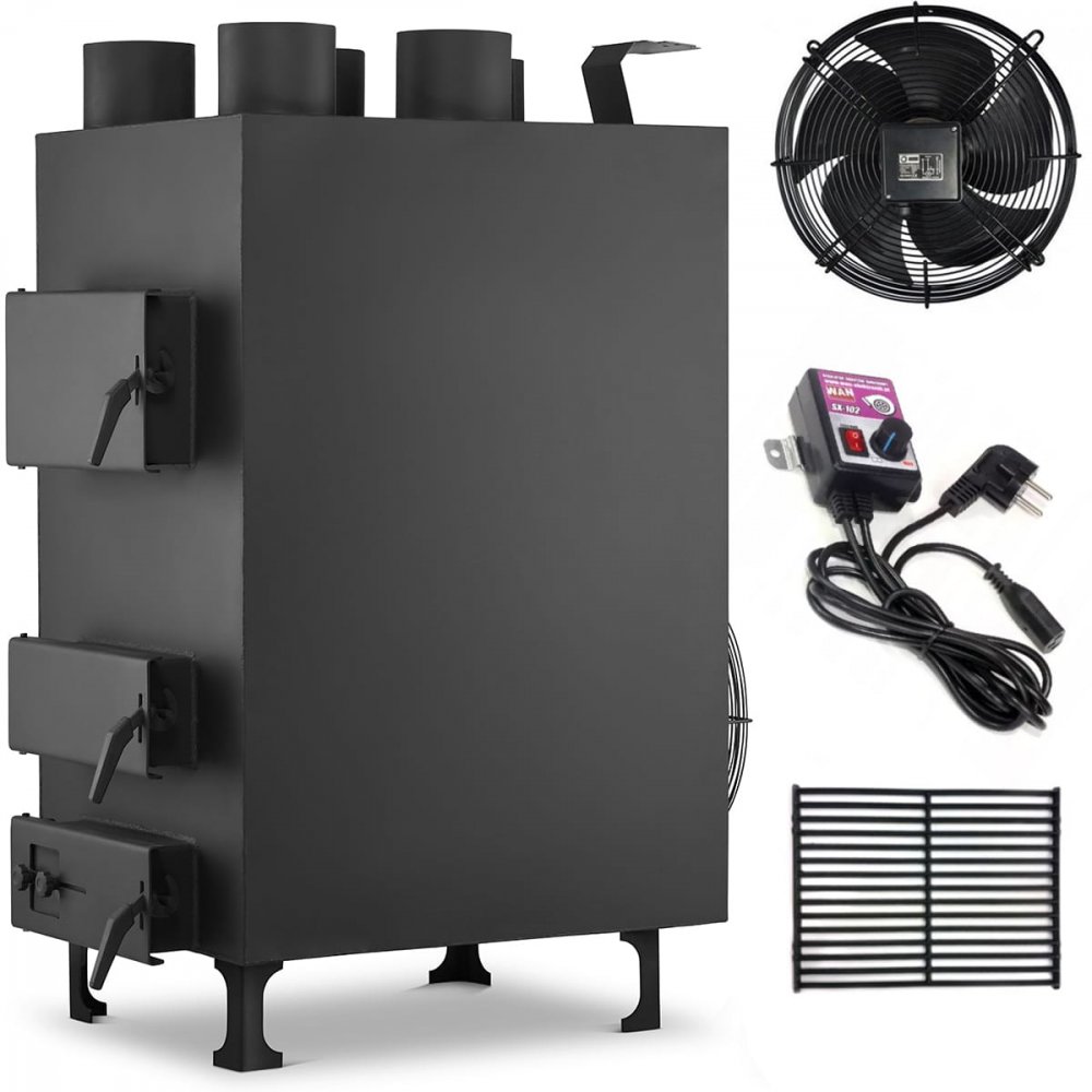 Levně HIGHER horkovzdušná kamna a kotel na tuhá paliva PN4 - 35kW