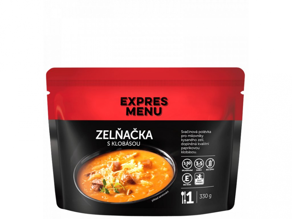 Levně Expres Menu zelňačka s klobásou 1 porce 330g