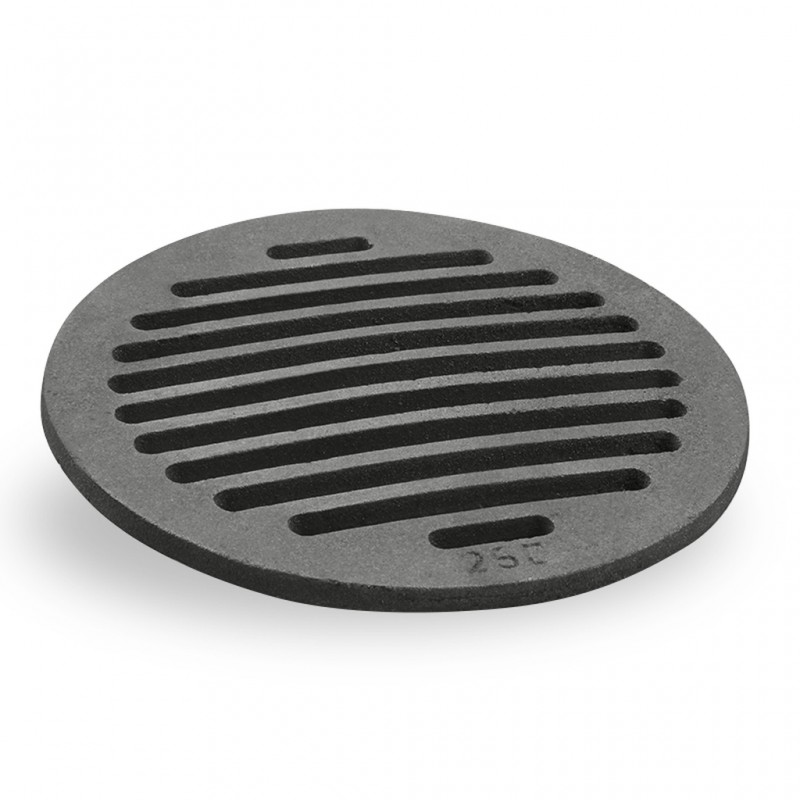 Levně 250 mm litinový rošt kulatý