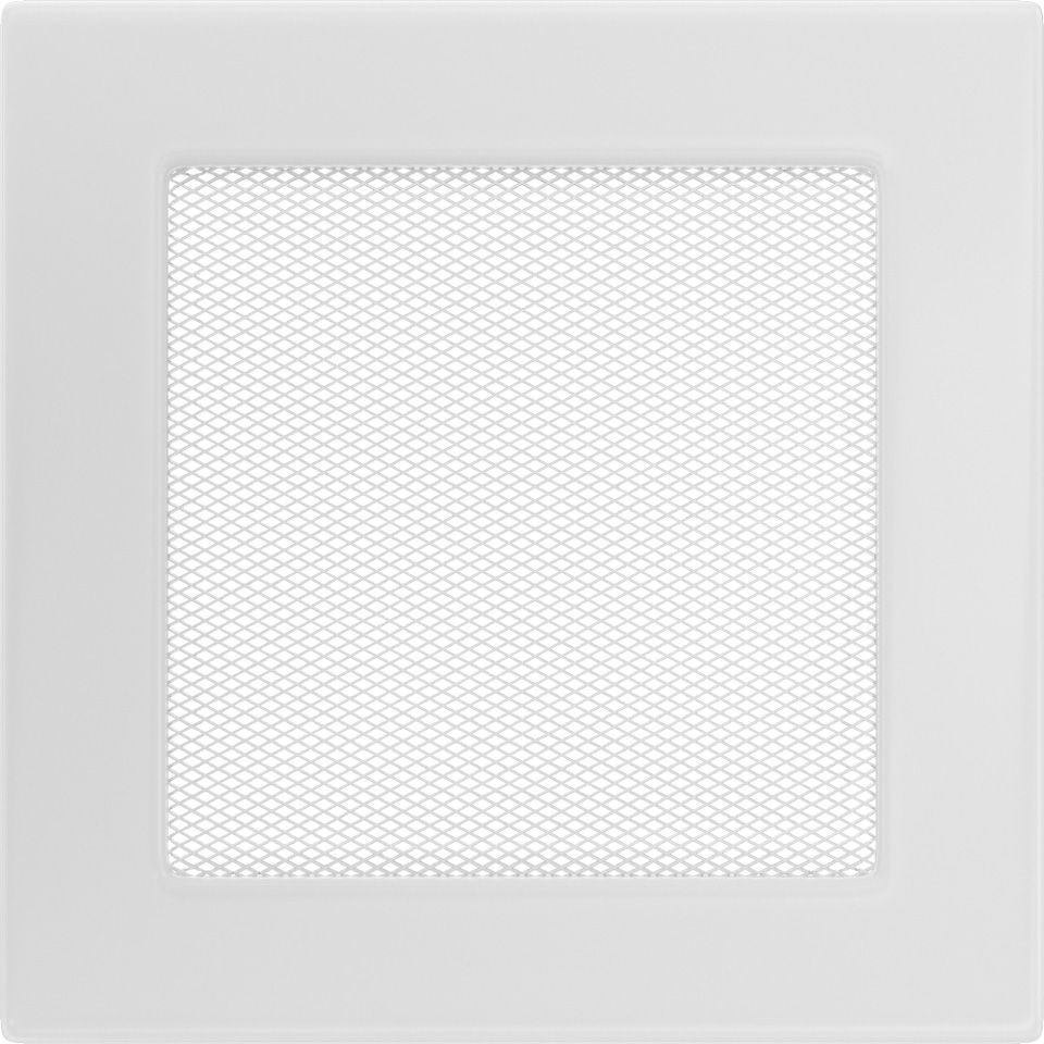 Levně Krbová mřížka 17x17 BASIC bílá