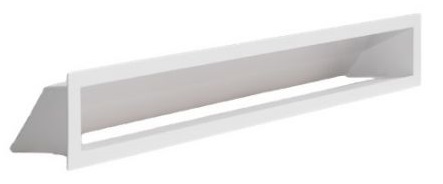 Levně Nordflam krbová mřížka AERO 58x9cm - bílá