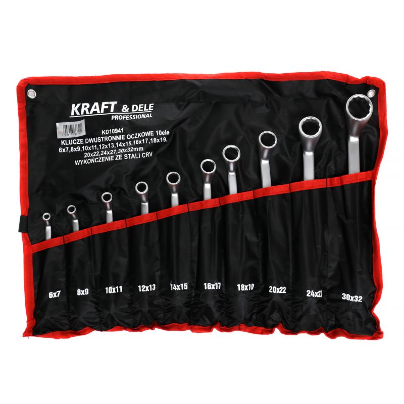 Levně Kraft&Dele KD10941 sada oboustranných očkových klíčů 10ks