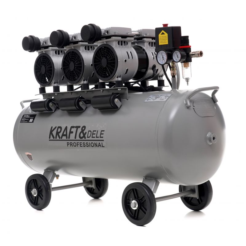 KRAFT&DELE Bezolejový kompresor100L/ 3x1500W KD1397