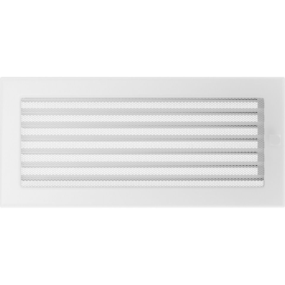 Levně Krbová mřížka 17x37 BASIC bílá s žaluzií
