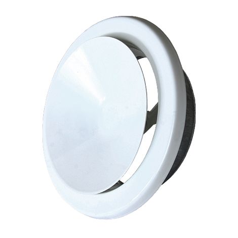 Levně Ventilační talíř výfukový 125 mm bílá