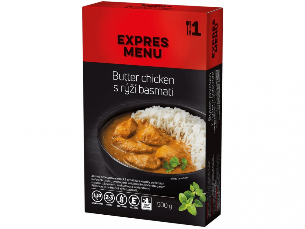 Levně Expres Menu butter chicken s basmati rýží 1 porce 500g