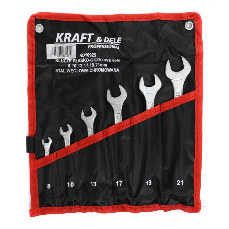 Levně Kraft&Dele KD10925 klíče ploché 6ks