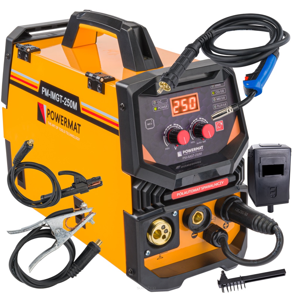 Levně POWERMAT Svářečka MIG MAG MMA TIG Lift 250A FLUX PM-IMGT-250M