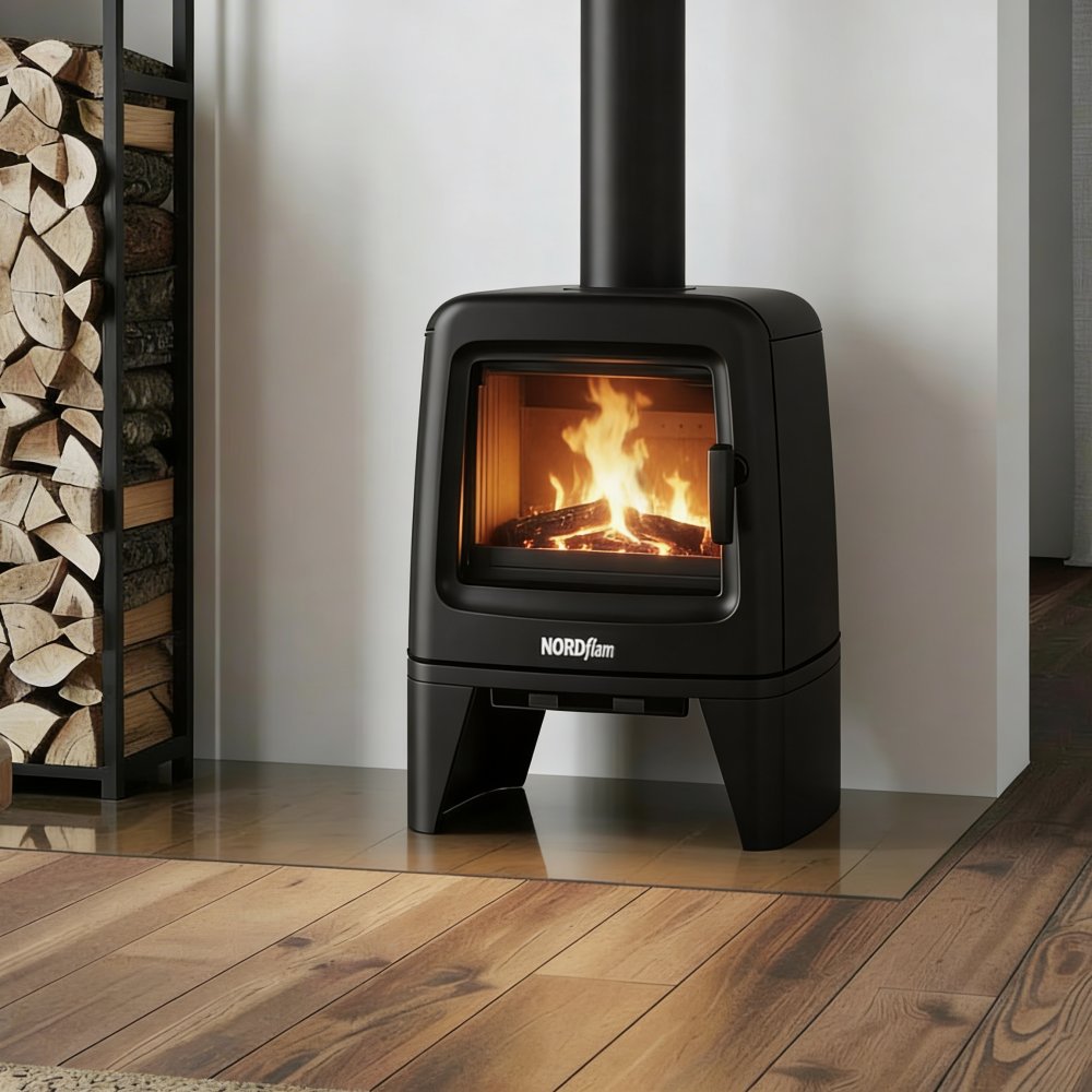 Detail litinových kamen Nordflam