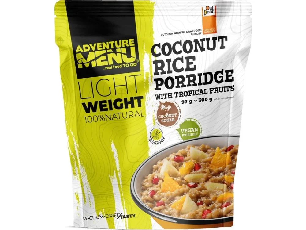 Levně Adventure Menu rýžovo-kokosová kaše s tropickým ovocem 300g