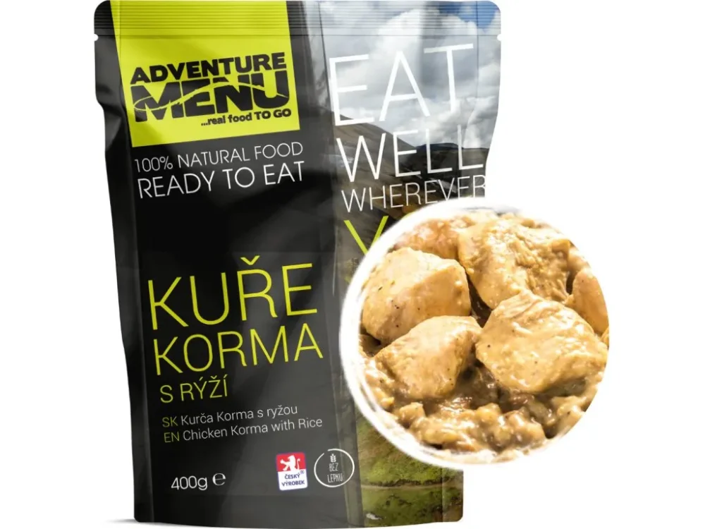 Levně Adventure Menu kuře Korma s rýží 400g