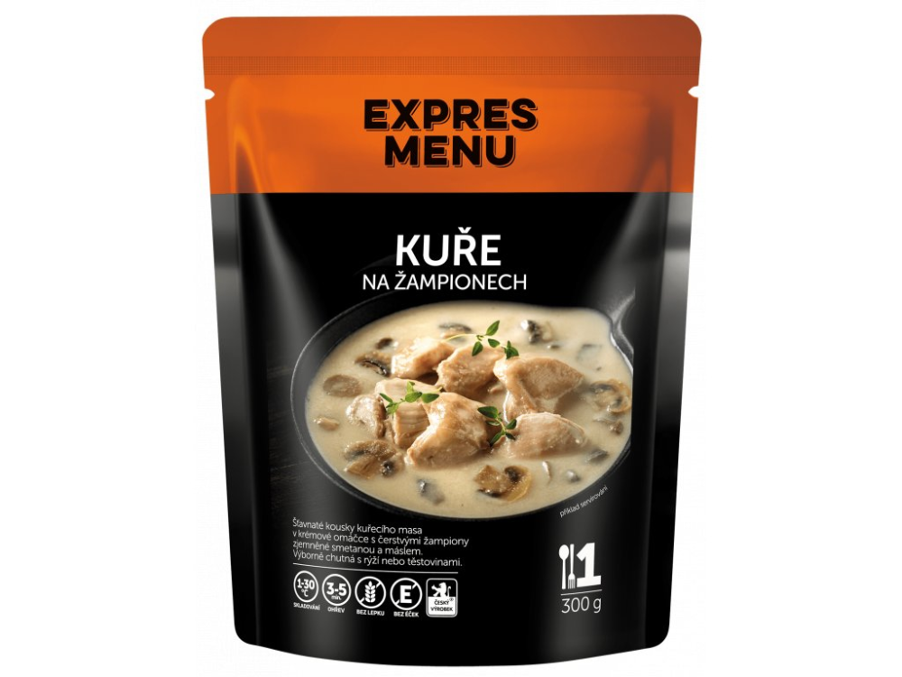 Expres Menu kuře na žampionech 1 porce 300g